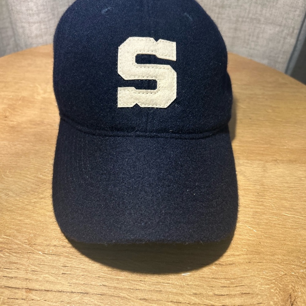 Penn State Legacy Baseball Wool Hat Navy Blue W/ White S Throwback/Retro Style